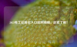 2023電工證報名入口官網(wǎng)揭曉，趕緊了解！