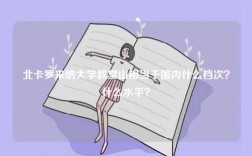 北卡羅來納大學(xué)教堂山相當(dāng)于國內(nèi)什么檔次？什么水平？
