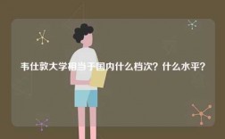 韋仕敦大學(xué)相當(dāng)于國內(nèi)什么檔次？什么水平？