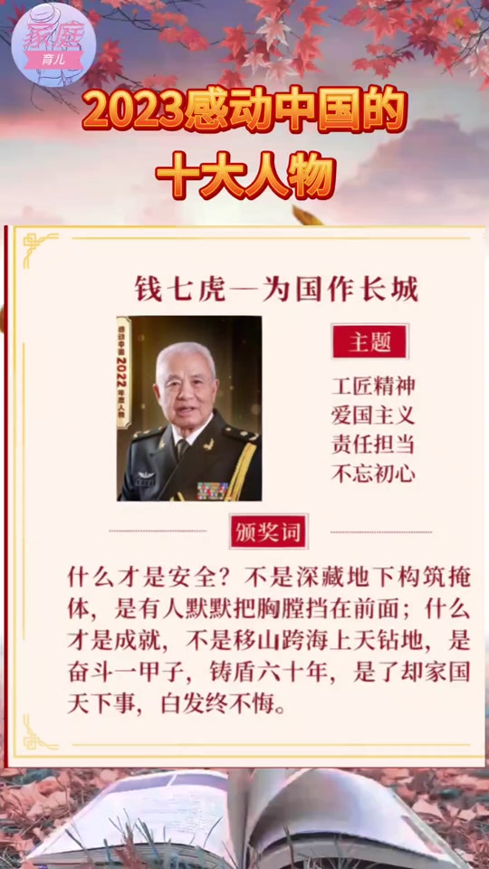 感動(dòng)中國(guó)十大人物頒獎(jiǎng)詞和事跡2024-圖1