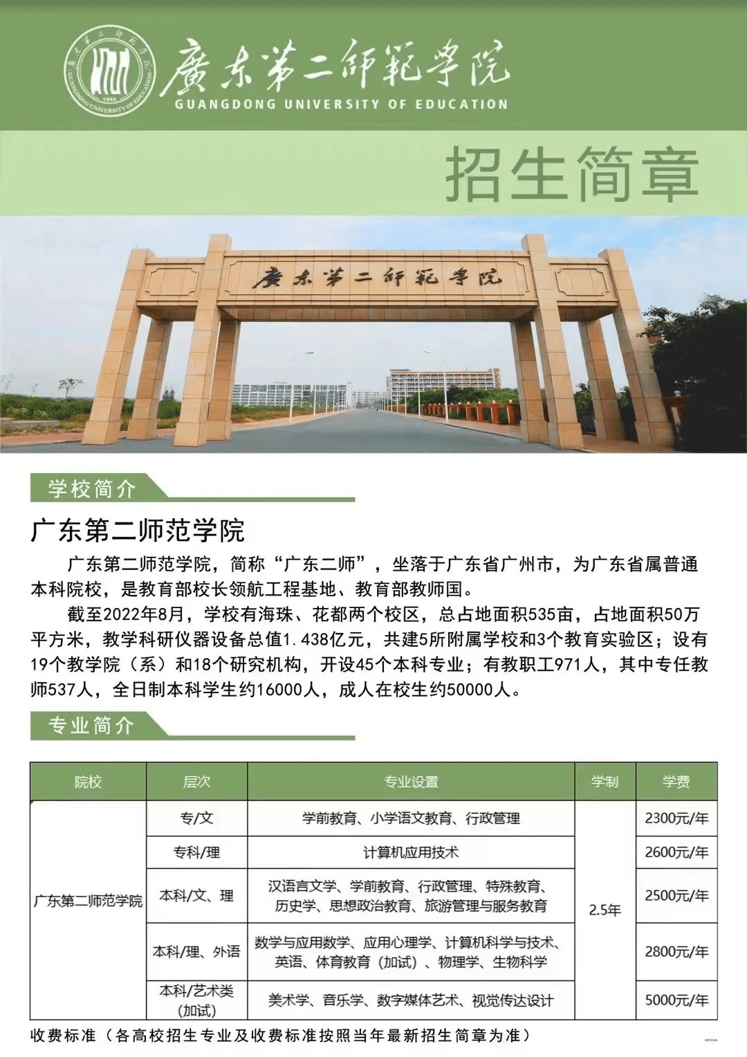 廣東第二師范學(xué)院2024年招生簡章介紹-圖1