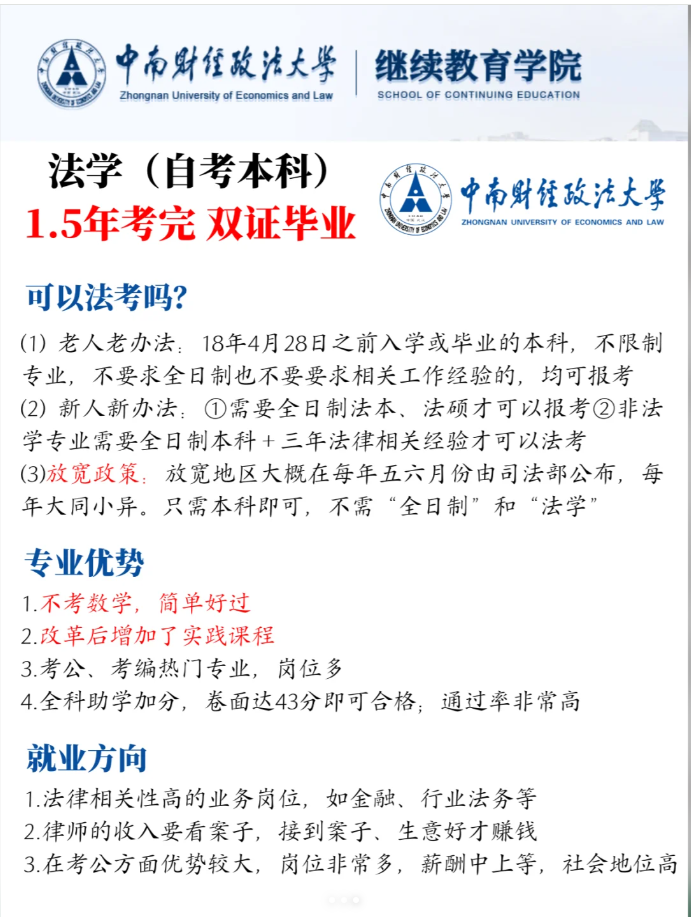 湖北自考法學本科考試科目有哪些？-圖4