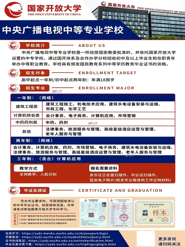 電大中專一年制中專建筑工程施工怎么報(bào)名？-圖1