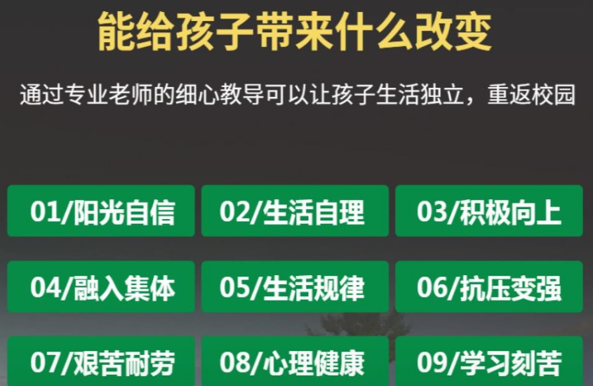 問題少年叛逆行為干預(yù)學(xué)校-正規(guī)青少年心理健康成長基地-圖2 問題少年叛逆行為干預(yù)學(xué)校-正規(guī)青少年心理健康成長基地-圖2
