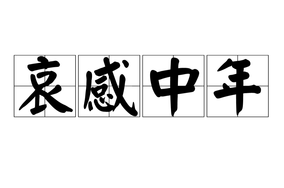 哀感中年是什么意思_近義詞_來(lái)源-圖1