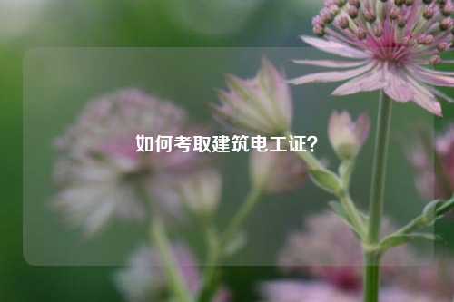 如何考取建筑電工證？-圖1
