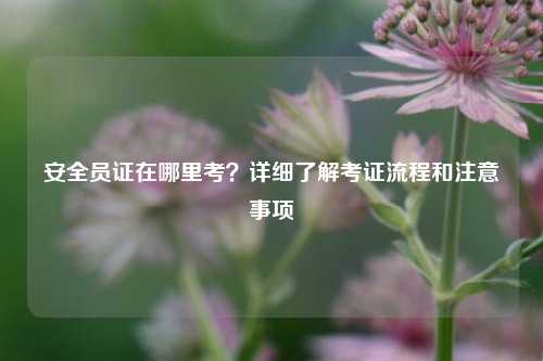 安全員證在哪里考？詳細(xì)了解考證流程和注意事項(xiàng)-圖1